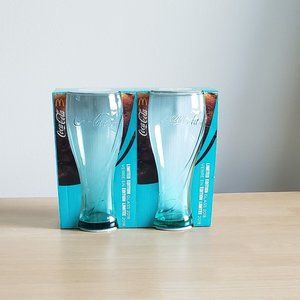 McDonald's Limited Edition Turquoise Coca-Cola Glass 2018